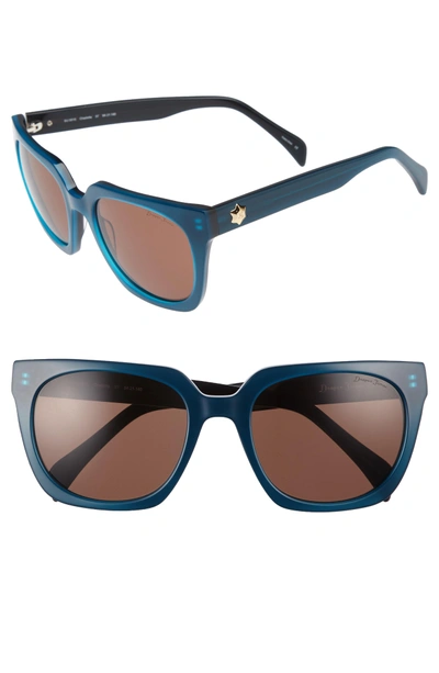 Shop Draper James 54mm Square Sunglasses - Blue