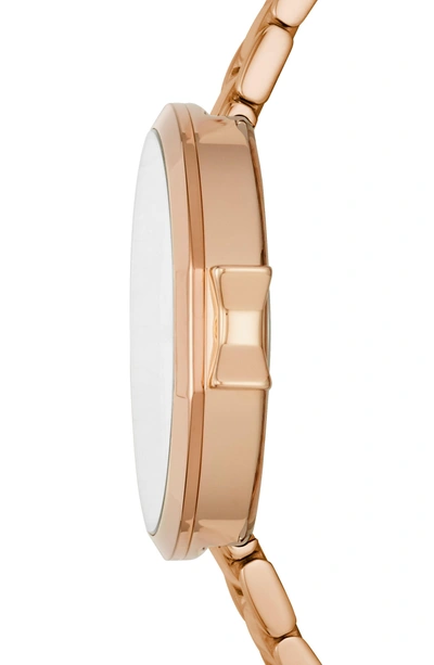 Shop Kate Spade Park Row Bracelet Watch, 34mm In Rose Gold/ Mother Of Pearl