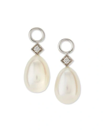 Shop Jude Frances White Gold Pearl Briolette Earring Charms