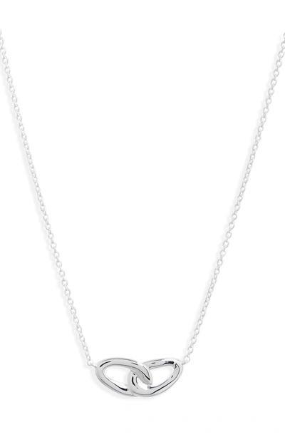Shop Ippolita Cherish Interlocking Pendant Necklace In Silver