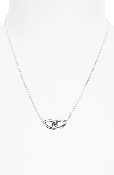Shop Ippolita Cherish Interlocking Pendant Necklace In Silver