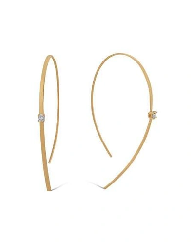 Shop Lana 14k Solo Hooked On Hoop Diamond Earrings In Gold