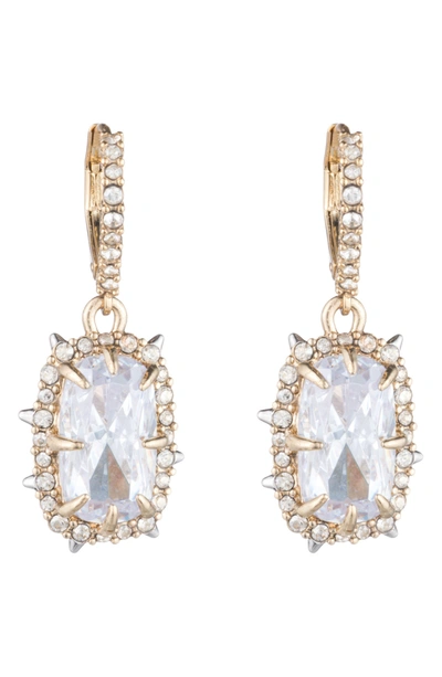 Shop Alexis Bittar Crystal Drop Earrings In Gold