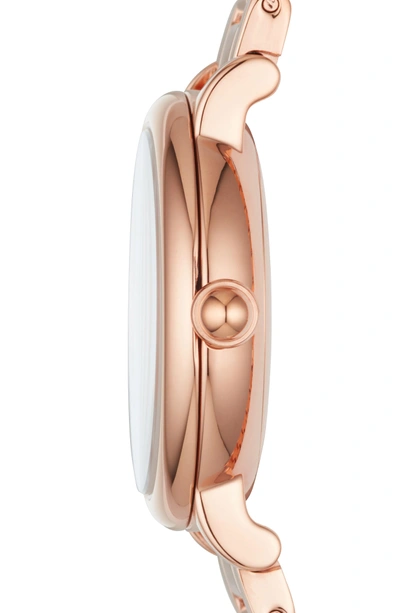 Shop Marc Jacobs Classic Bracelet Watch, 29mm In Rose Gold/ White/ Rose Gold