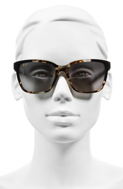 Shop Maui Jim Moonbow 57mm Polarizedplus2 Sunglasses - White Tokyo/ Gloss Black/ Grey