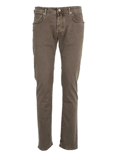 Shop Jacob Cohen Classic Fitted Jeans In Moro