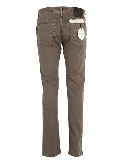 Shop Jacob Cohen Classic Fitted Jeans In Moro