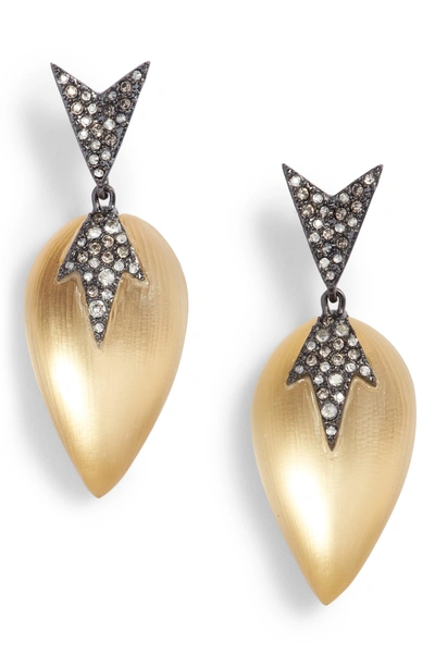 Shop Alexis Bittar Lucite Drop Earrings In Gold