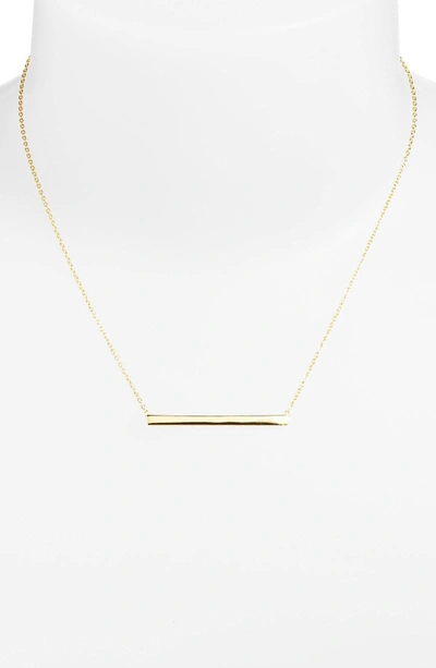 Shop Argento Vivo Bar Pendant Necklace In Silver/ Gold