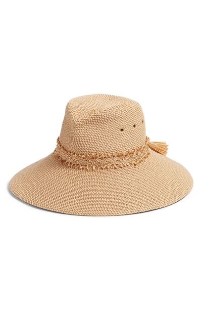 Shop Eric Javits Voyager Squishee Sun Hat - Brown In Peanut