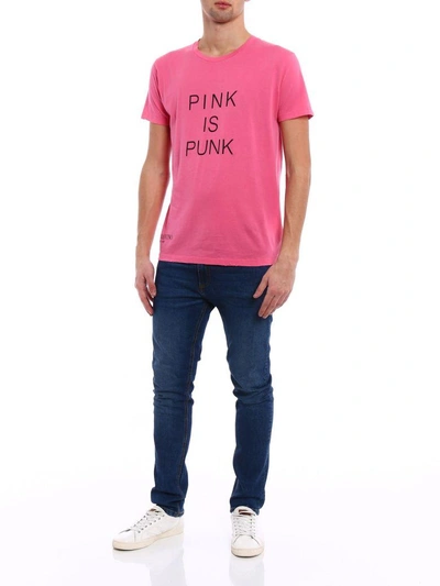 Shop Valentino Pink Is Punk T-shirt In 0ho Shadow Pink