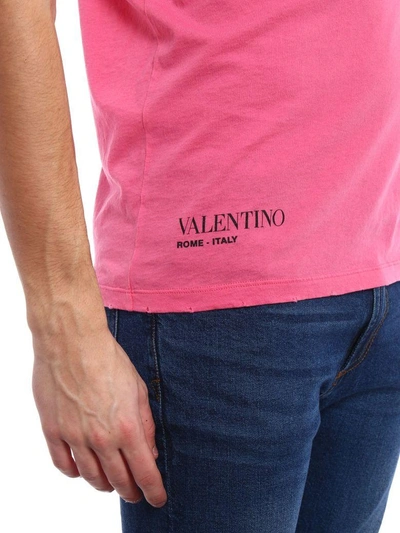 Shop Valentino Pink Is Punk T-shirt In 0ho Shadow Pink