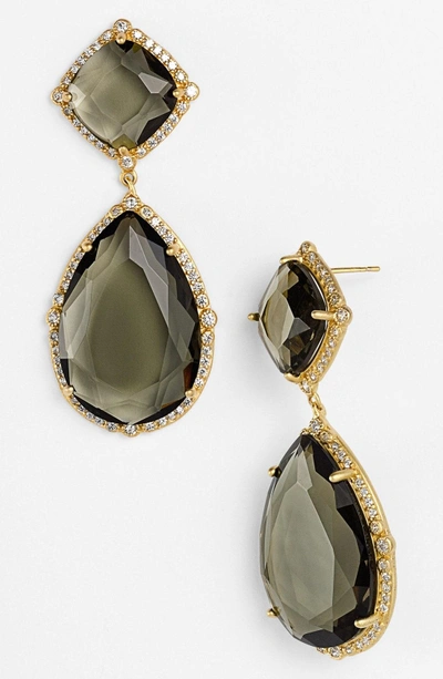 Shop Freida Rothman 'metropolitan' Stone Drop Earrings In Gold/ Turquoise