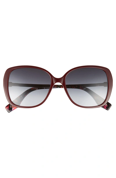 Shop Marc Jacobs 56mm Sunglasses - Ople/ Burgundy