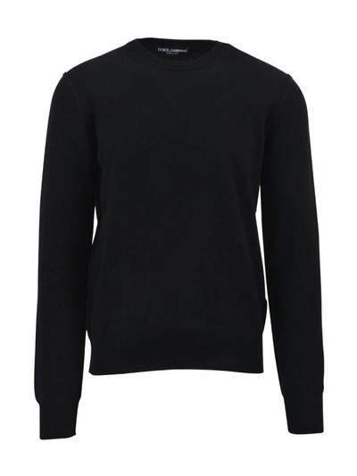 Shop Dolce & Gabbana Black Cashmere Sweater