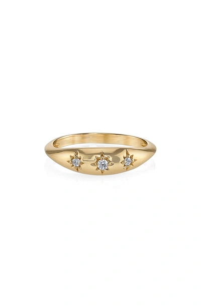 Shop Iconery X Michelle Branch Diamond Ring In Yellow Gold