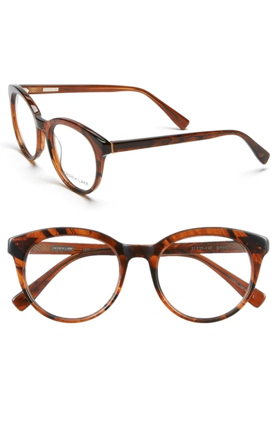 Shop Derek Lam 51mm Optical Glasses - Brown Stripes