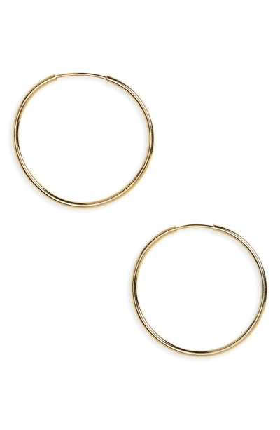 Shop Argento Vivo Hoop Earrings In Rose Gold