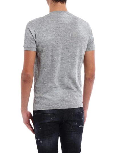 Shop Dsquared2 Jersey T-shirt In 858m Grey Melange