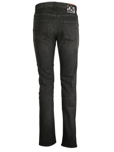 Shop Dior Christian  Slim Fit Jeans In Antracite