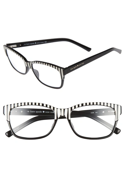Shop Kate Spade Tenil 52mm Reading Glasses In Black