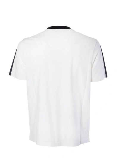 Shop Prada Stretch T-shirt In White-black
