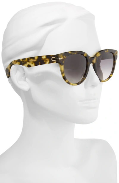 Shop Rag & Bone 54mm Cat Eye Sunglasses - Green Havana