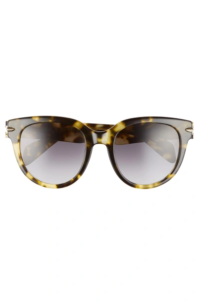 Shop Rag & Bone 54mm Cat Eye Sunglasses - Green Havana
