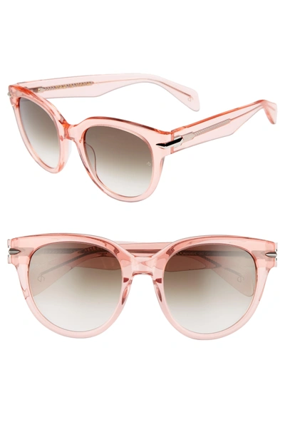 Shop Rag & Bone 54mm Cat Eye Sunglasses - Pink