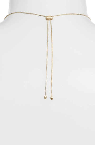 Shop Kendra Scott Olive Necklace In Rose Gold