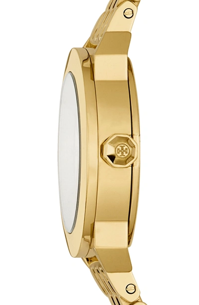 Shop Tory Burch Whitney Bracelet Watch, 35mm In Gold/ Navy/ Gold
