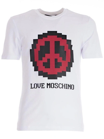 Shop Love Moschino Top In White