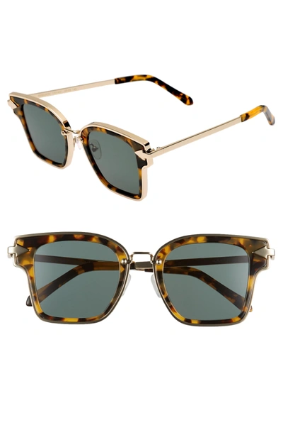 Shop Karen Walker Rebellion 49mm Sunglasses - Crazy Tortoise
