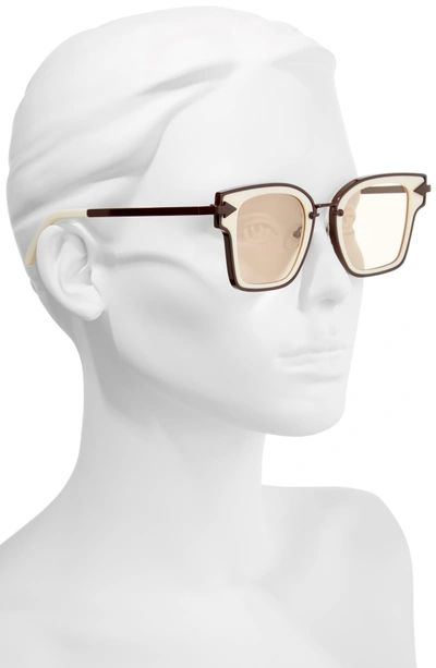 Shop Karen Walker Rebellion 49mm Sunglasses - Ecru