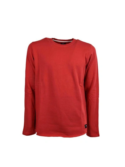 Shop Edwin Rolled Hem Sweatshirt In Wrd.red