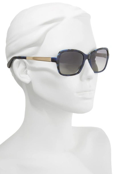 Shop Kate Spade Annjanette 55mm Polarized Sunglasses - Blue Havana