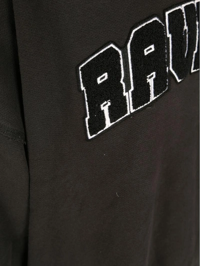 Shop Misbhv Rave Me Hooded Sweatshirt In Washed Black