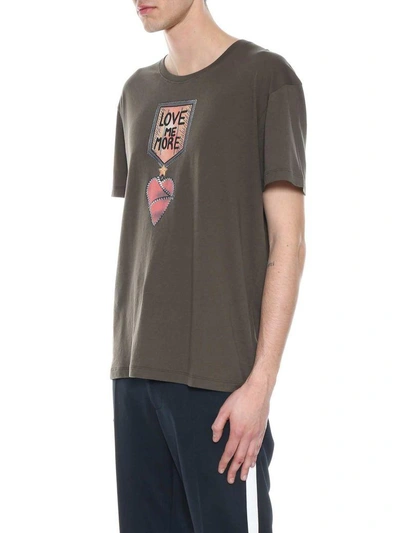 Shop Valentino Printed T-shirt In Olive
