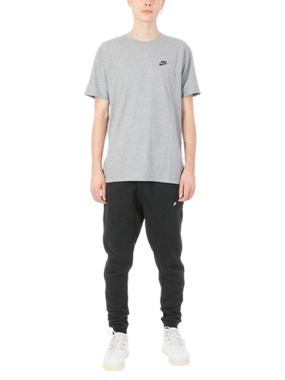 Shop Nike Grey Cotton T-shirt