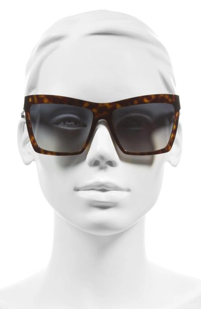 Shop Balenciaga 60mm Oversize Sunglasses - Havana/ Black/ Flash Azure