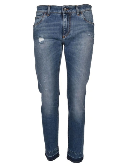 Shop Dolce & Gabbana Bootcut Jeans In Azzurro
