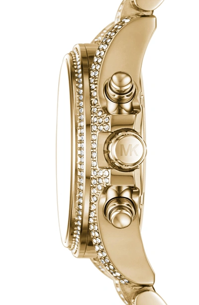 Shop Michael Kors Mini Bradshaw Bracelet Watch, 33mm In Gold