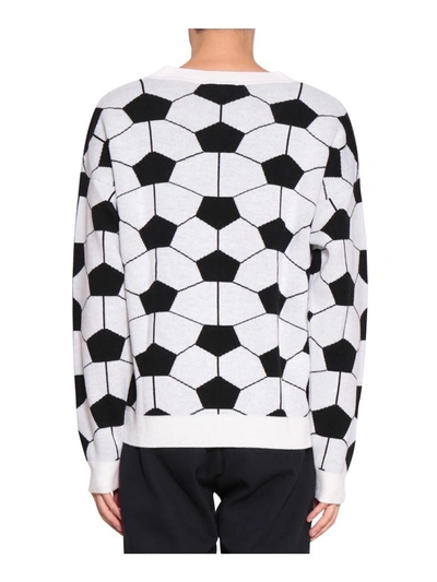 Shop Gosha Rubchinskiy Football Sweater In Bianco