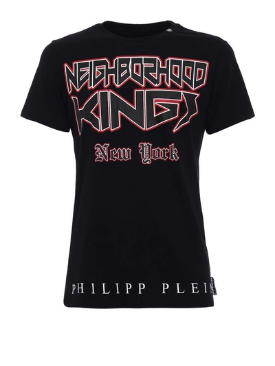 Shop Philipp Plein Show New York T-shirt In Black