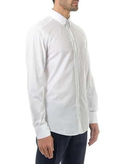 Shop Dolce & Gabbana White Cotton Slim Shirt