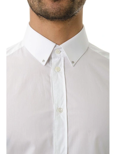 Shop Dolce & Gabbana White Cotton Slim Shirt