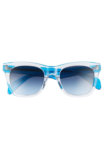 Shop Rag & Bone 50mm Square Cat Eye Sunglasses - Crystal Blue