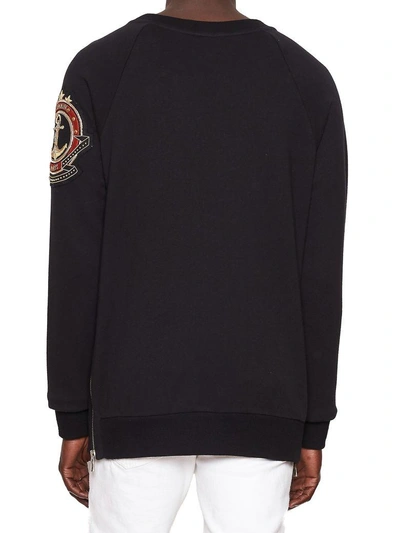 Shop Balmain Sweatshirt In Black