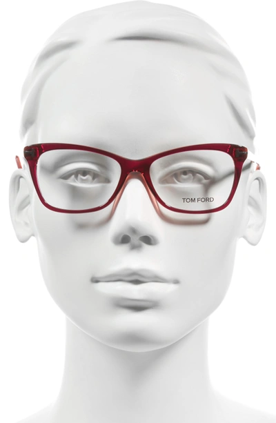 Shop Tom Ford 52mm Cat Eye Optical Glasses - Shiny Fuchsia