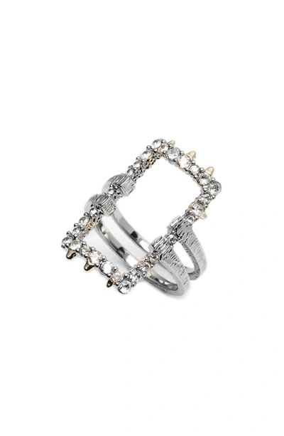 Shop Alexis Bittar Elements Crystal Encrusted Ring In Gold